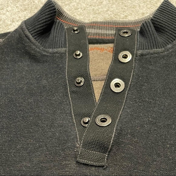 Tommy Bahama Grey Knit Top Size Large - Picture 2 of 9